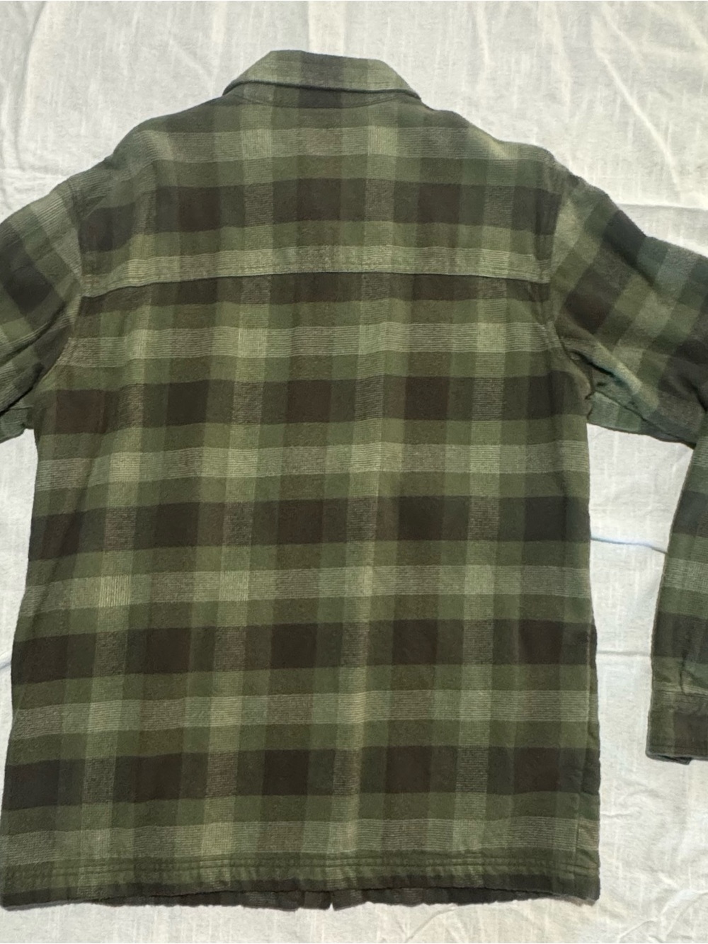 Columbia Green Plaid Snap-Front Shirt Jacket - Picture 3 of 3